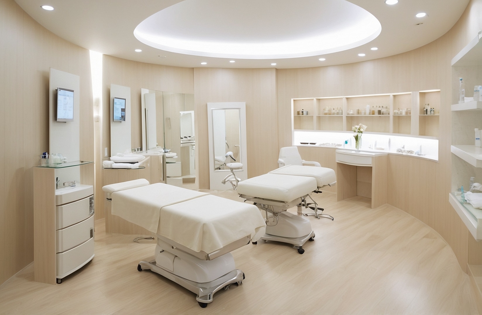 Procedimiento de inyección estética facial